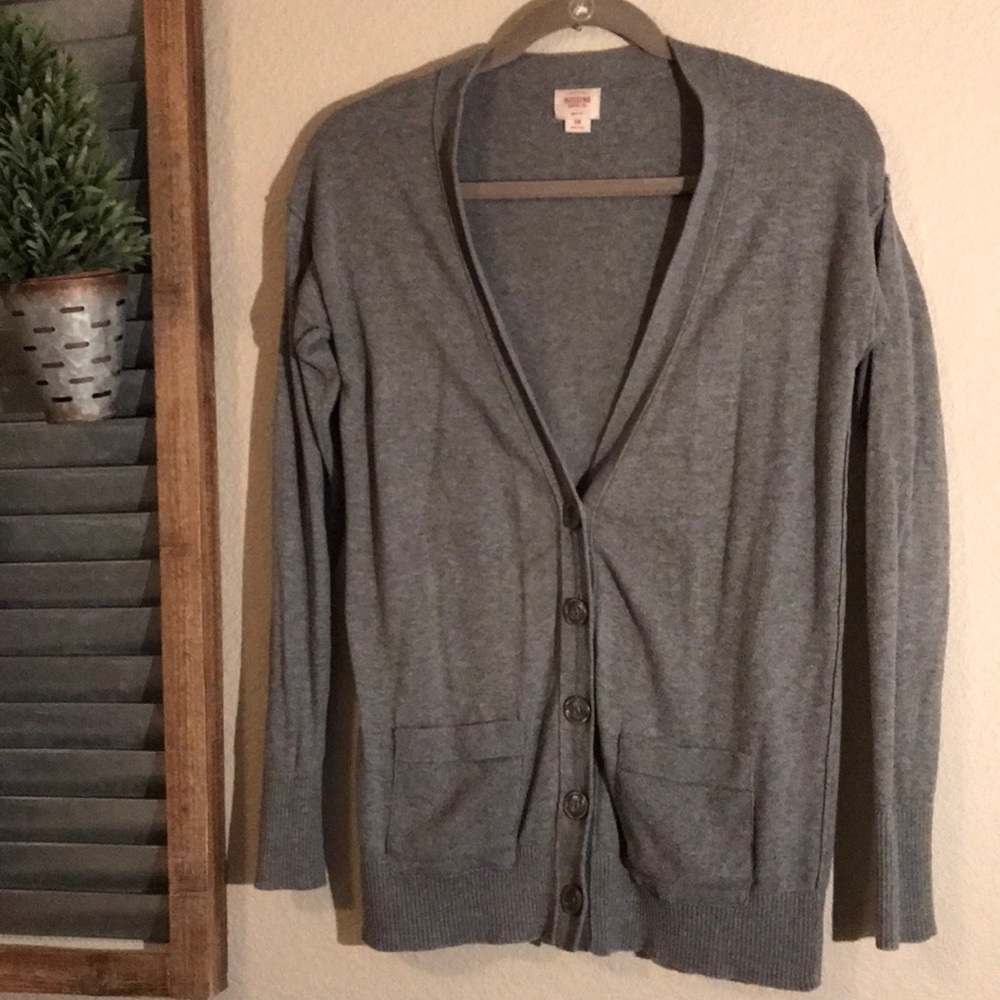 Grey Button down Cardigan
